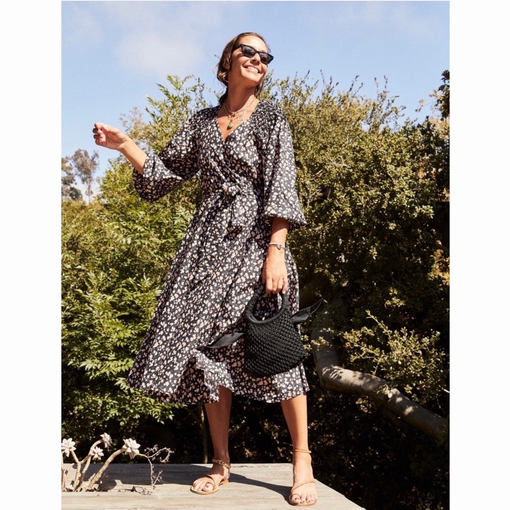NEW Merlette Ilya Floral Print Dress Small